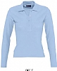 Polo Mujer Manga Larga Podium Sols - Color Azul Cielo